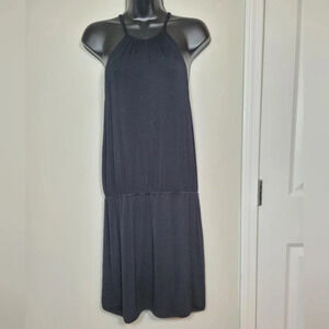 Freya Halter Neck Black Swim Cover Up Dress sz S